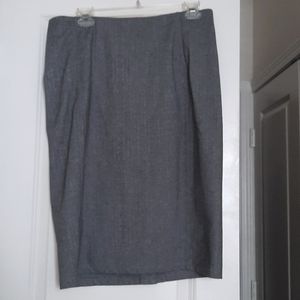Gray Pencil Skirt